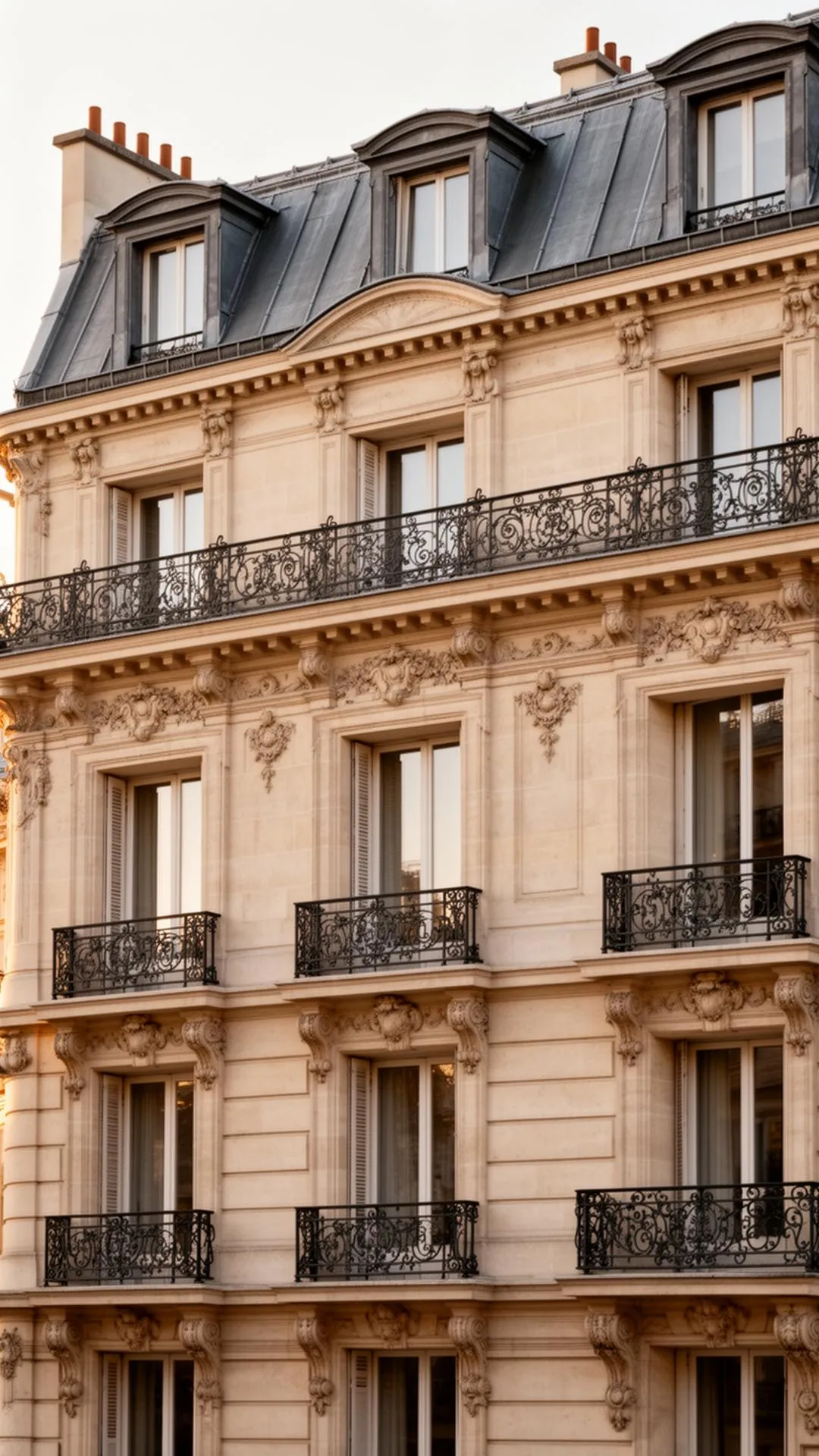 Façade d'immeuble résidentiel entretenu par CleanImmo à Saint-Cloud